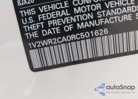 2024 Volkswagen Atlas 2.0T Se W/Technology z USA, uszkodzony, nr VIN 1V2WR2CA0RC501626